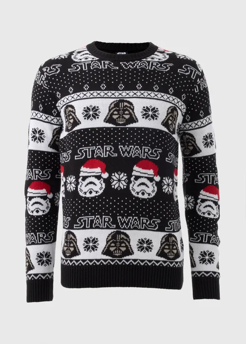 Star Wars Black Christmas Jumper - S Image 3