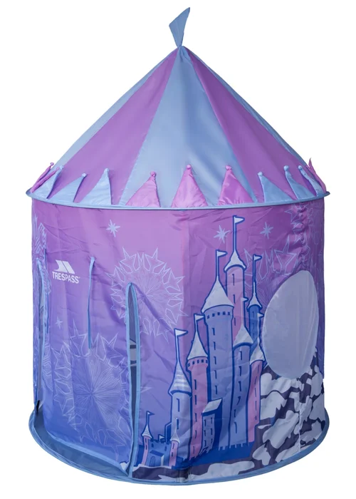 Trespass Kids Light Blue Chateau Play Tent With Packaway Bag - One Size Image 5