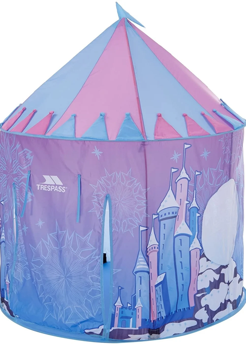 Trespass Kids Light Blue Chateau Play Tent With Packaway Bag - One Size Image 3