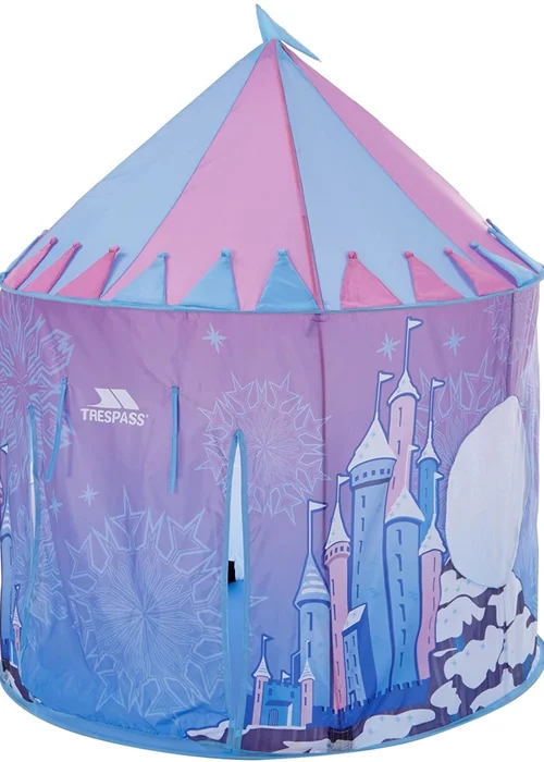 Trespass Kids Light Blue Chateau Play Tent With Packaway Bag - One Size Image 3