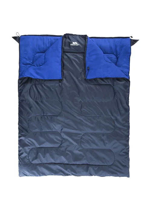 Trespass Navy Catnap 3 Season Double Sleeping Bag - One Size Image 1