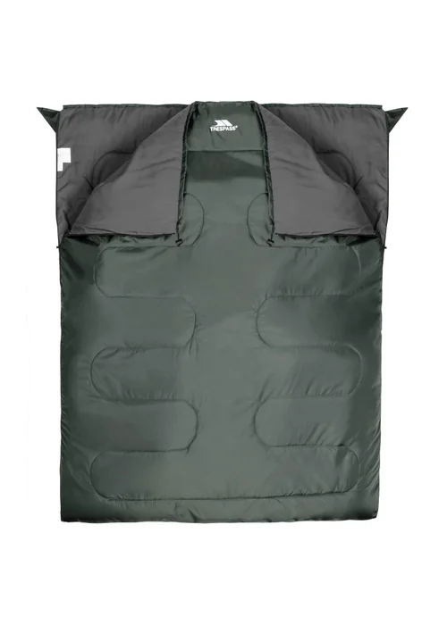Trespass Grey Green Catnap 3 Season Double Sleeping Bag - One Size Image 1