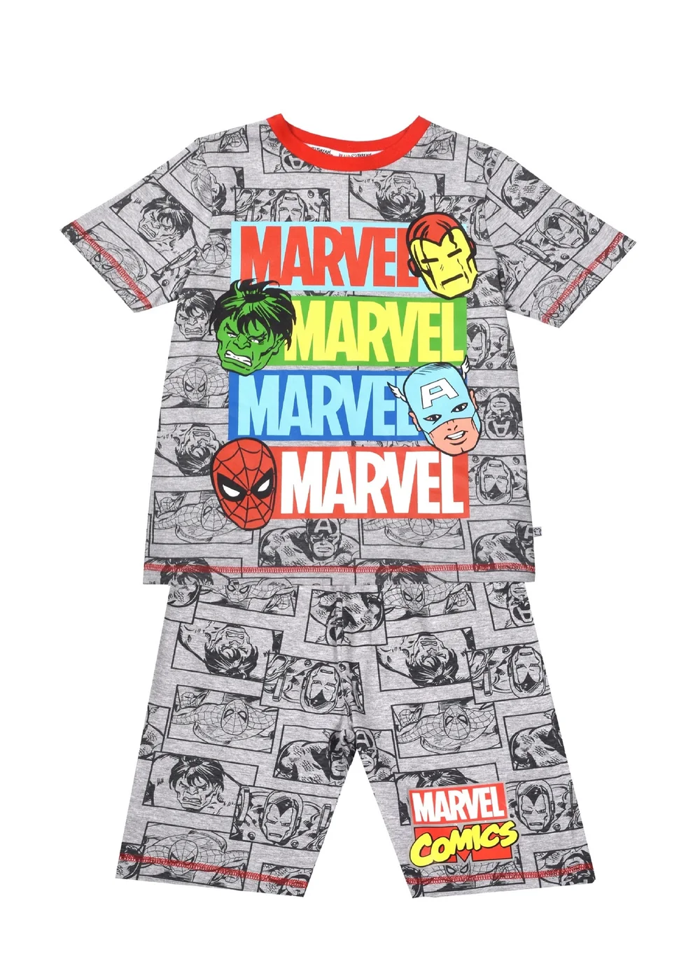 Marvel Kids Multicoloured Pyjama Set (4-8 yrs) - Age 4-5 Years Image 4