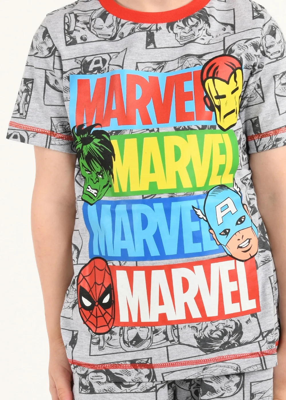 Marvel Kids Multicoloured Pyjama Set (4-8 yrs) - Age 4-5 Years Image 3