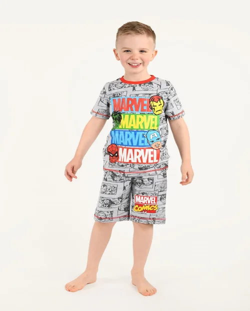 Marvel Kids Multicoloured Pyjama Set (4-8 yrs) - Age 4-5 Years Image 1