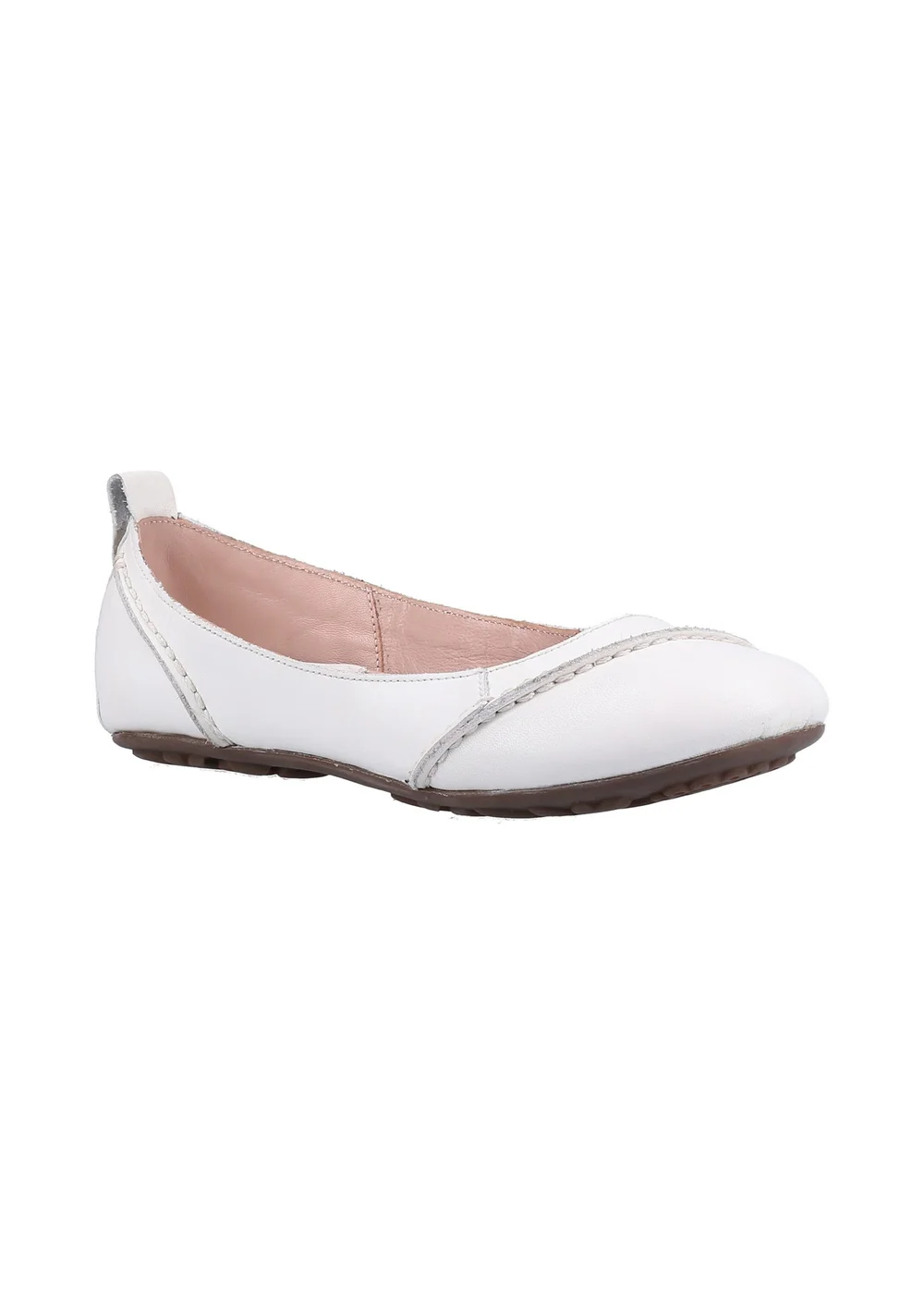 Hush Puppies White Janessa Ballerina - 3 Image 2