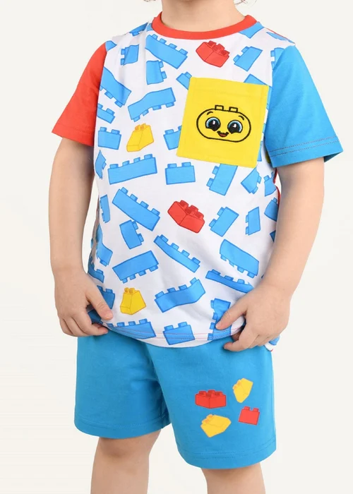 Brand Threads Kids Blue Lego Duplo Pyjama Set (12mths-4 yrs) - Age 12 - 24 Months Image 2