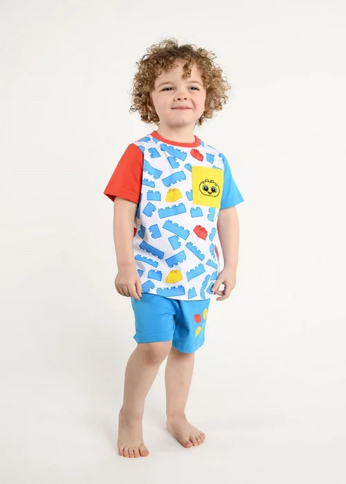 Brand Threads Kids Blue Lego Duplo Pyjama Set (12mths-4 yrs) - Age 12 - 24 Months Image 1