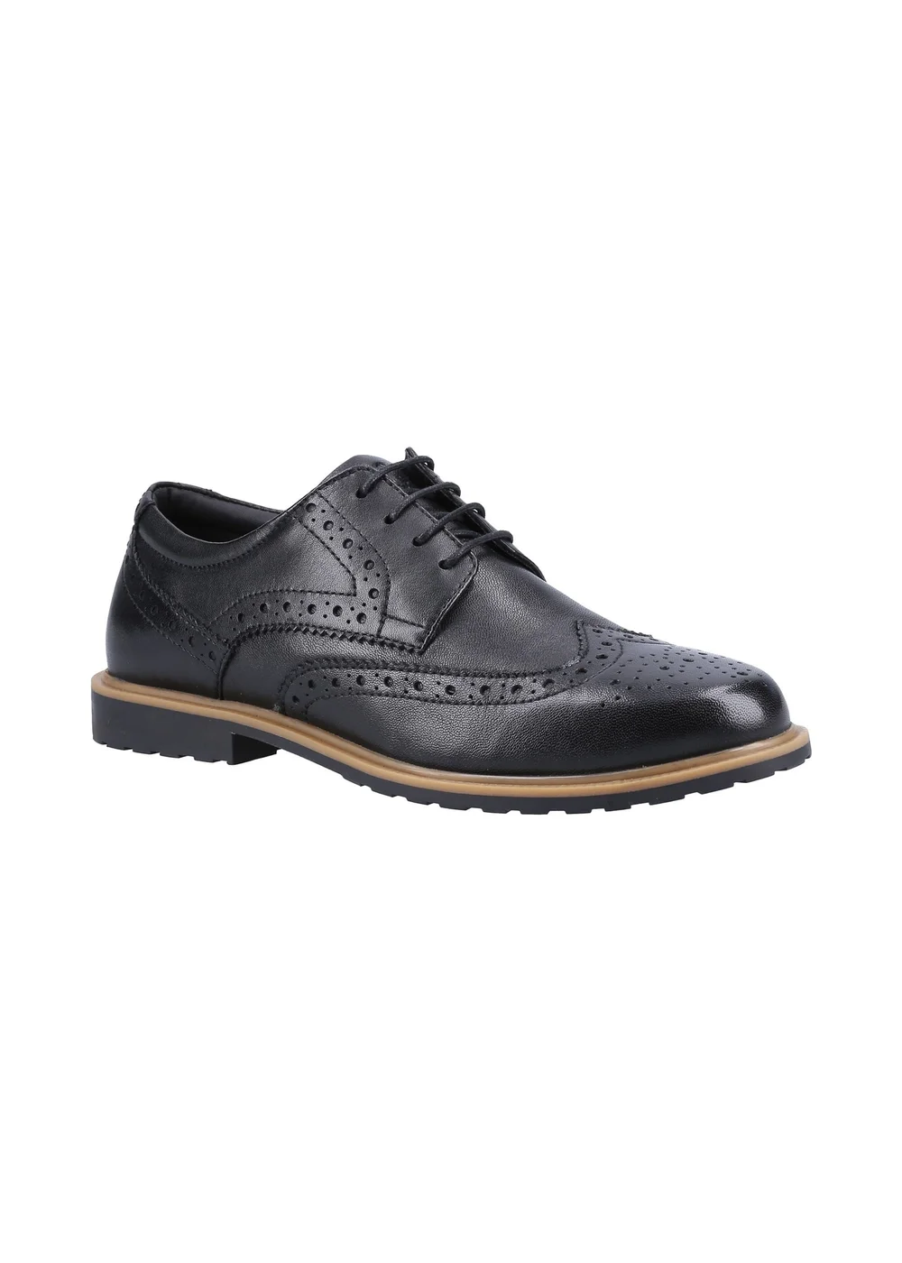 Hush Puppies Black/Brown Verity Brogue - 6 Image 2