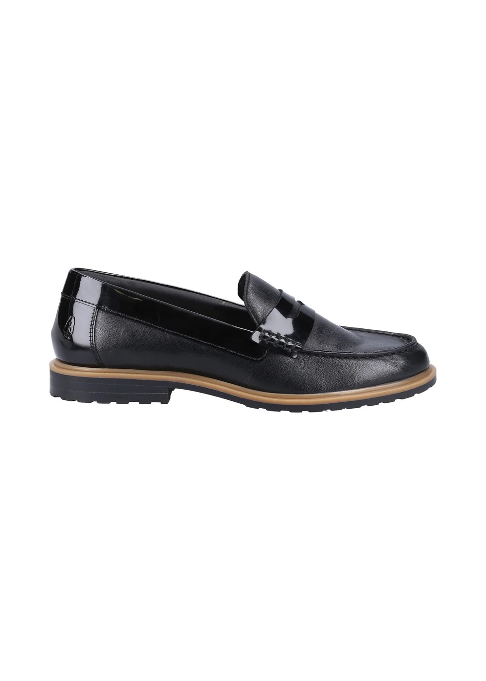Hush Puppies Verity Slip On Dames Leren Zwarte Patent Instappers Hush Puppies Verity Slip On Dames Leren Zwarte Patent Instappers