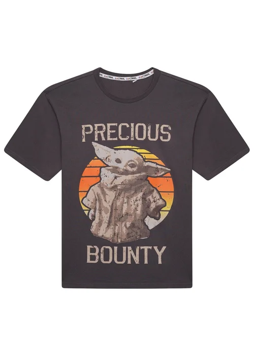 Star Wars Mens Grey Baby Yoda Tee - S Image 4