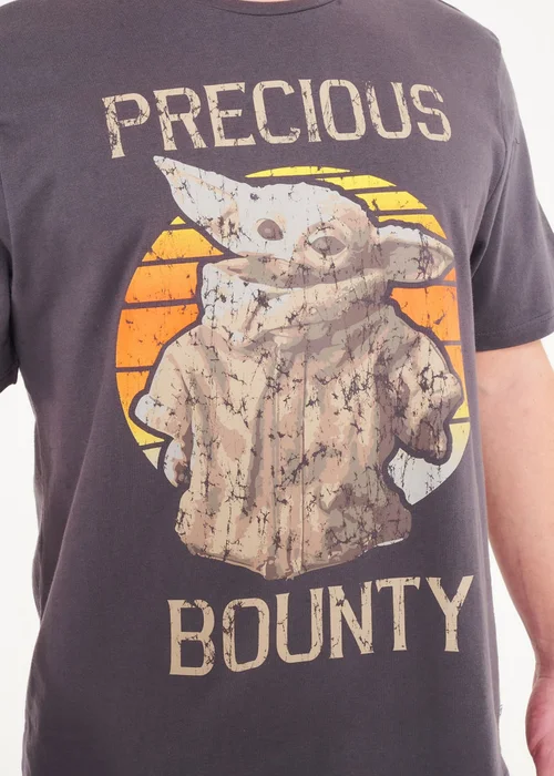 Star Wars Mens Grey Baby Yoda Tee - S Image 3