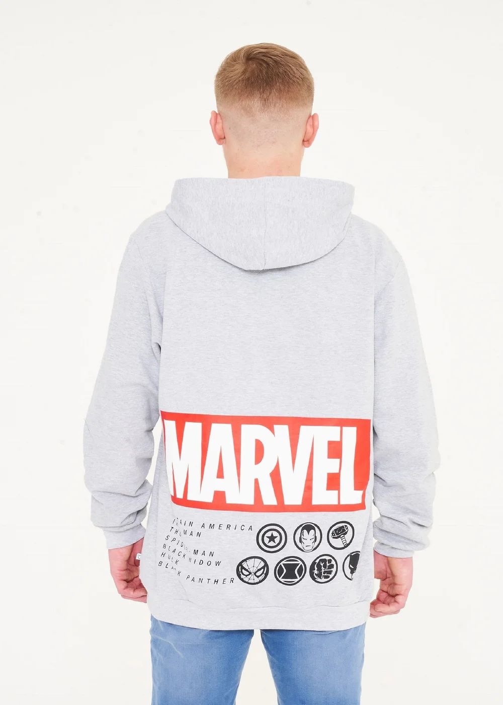 Marvel Mens Grey Hoody - XS Image 2
