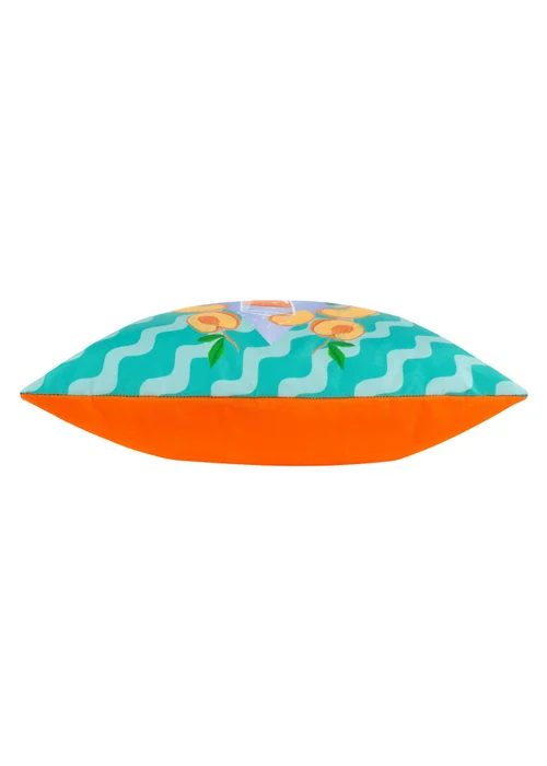 furn. Aqua Peachy Filled Outdoor Cushions (43cm x 43cm x 8cm) - One Size Image 3