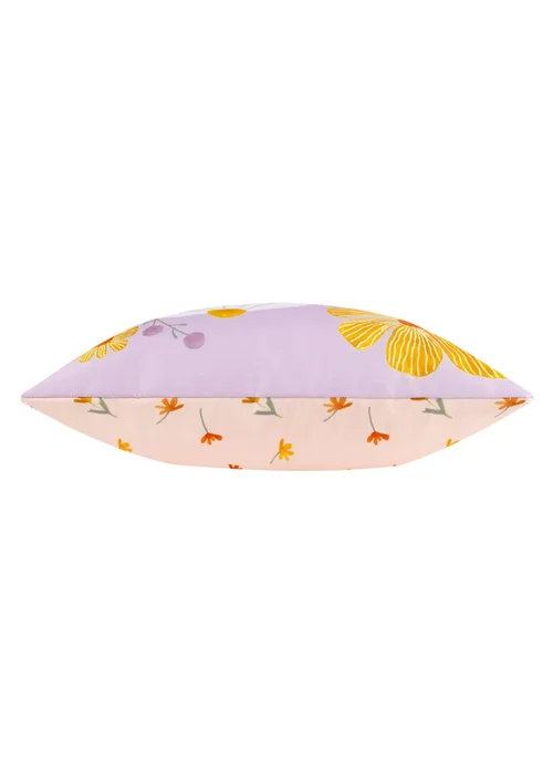 Wylder Nature Lilac Wildflower Filled Outdoor Cushions (43cm x 43cm x 8cm) - One Size Image 3