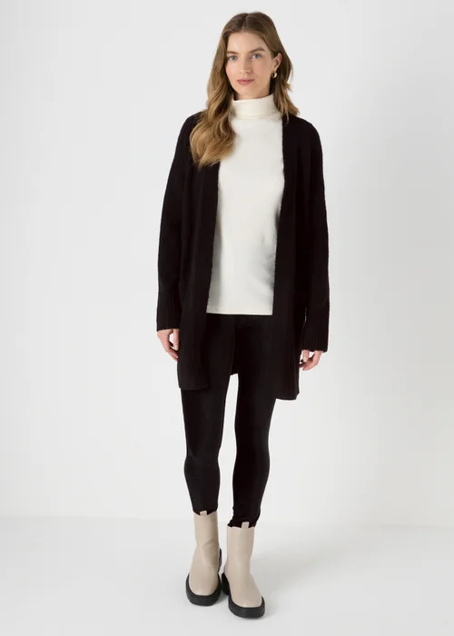 Black Velvet Cord Leggings - 8 Image 3