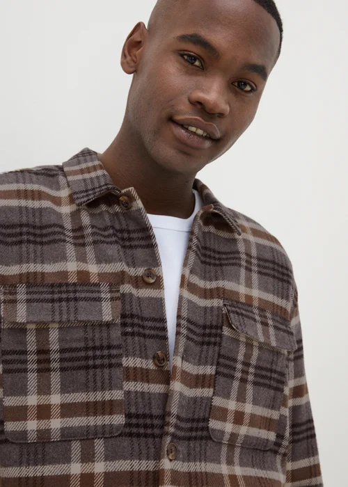 Grey Check Shacket - S Image 3