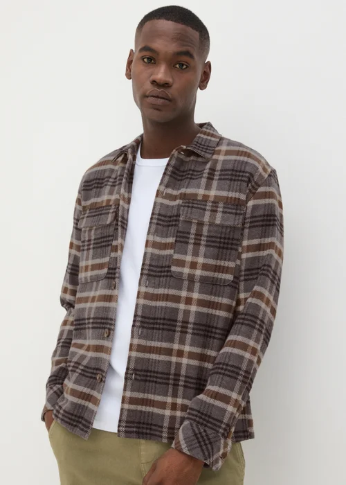 Grey Check Shacket - S Image 1