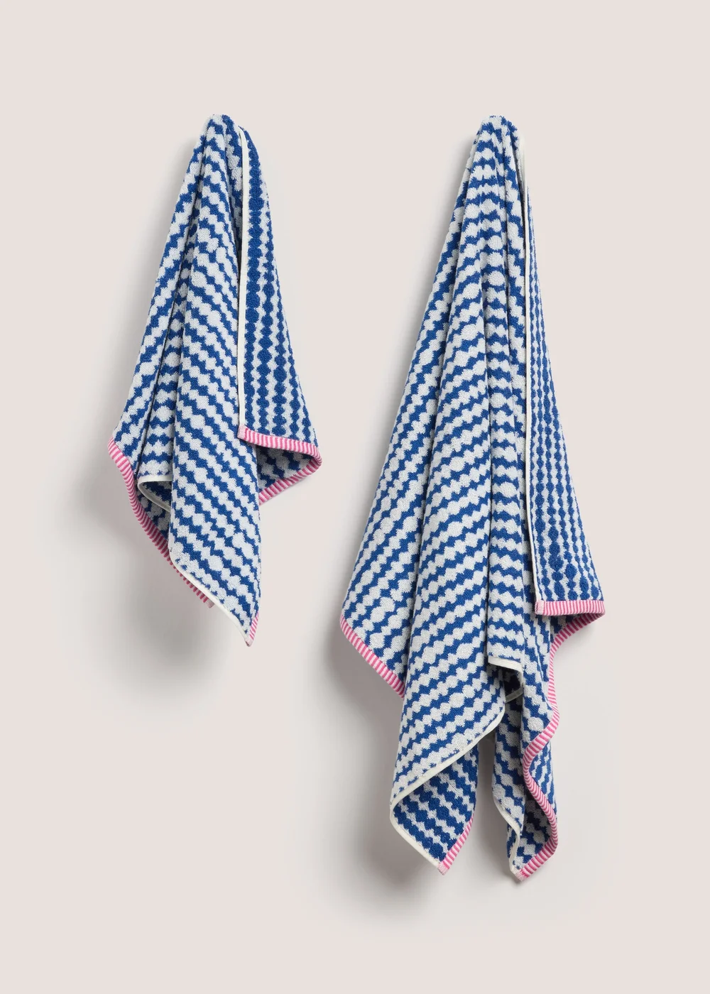 Blue Irregular Spot Towel - Hand Towel Image 1