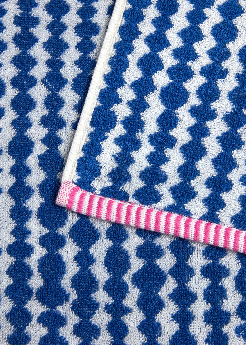 Blue Irregular Spot Towel - Hand Towel Image 2