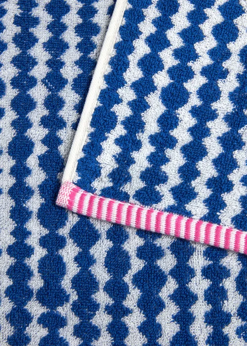 Blue Irregular Spot Towel - Hand Towel Image 2