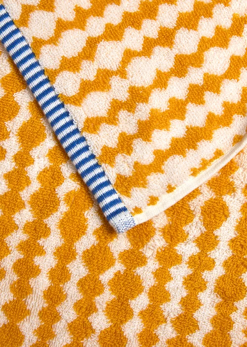 Yellow Irregular Spot Towel - Hand Towel Image 2