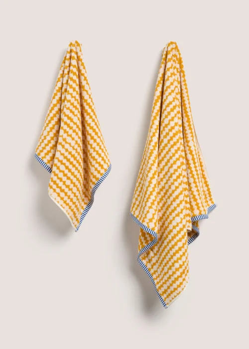 Yellow Irregular Spot Towel - Hand Towel Image 1