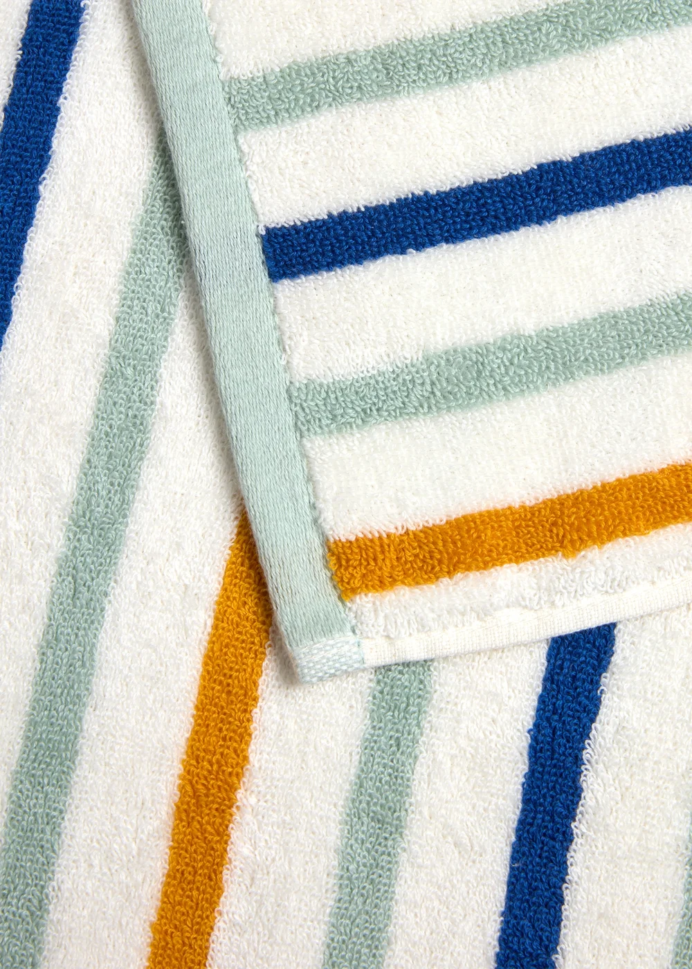 Yellow Stripe Towel - Hand Towel Image 2
