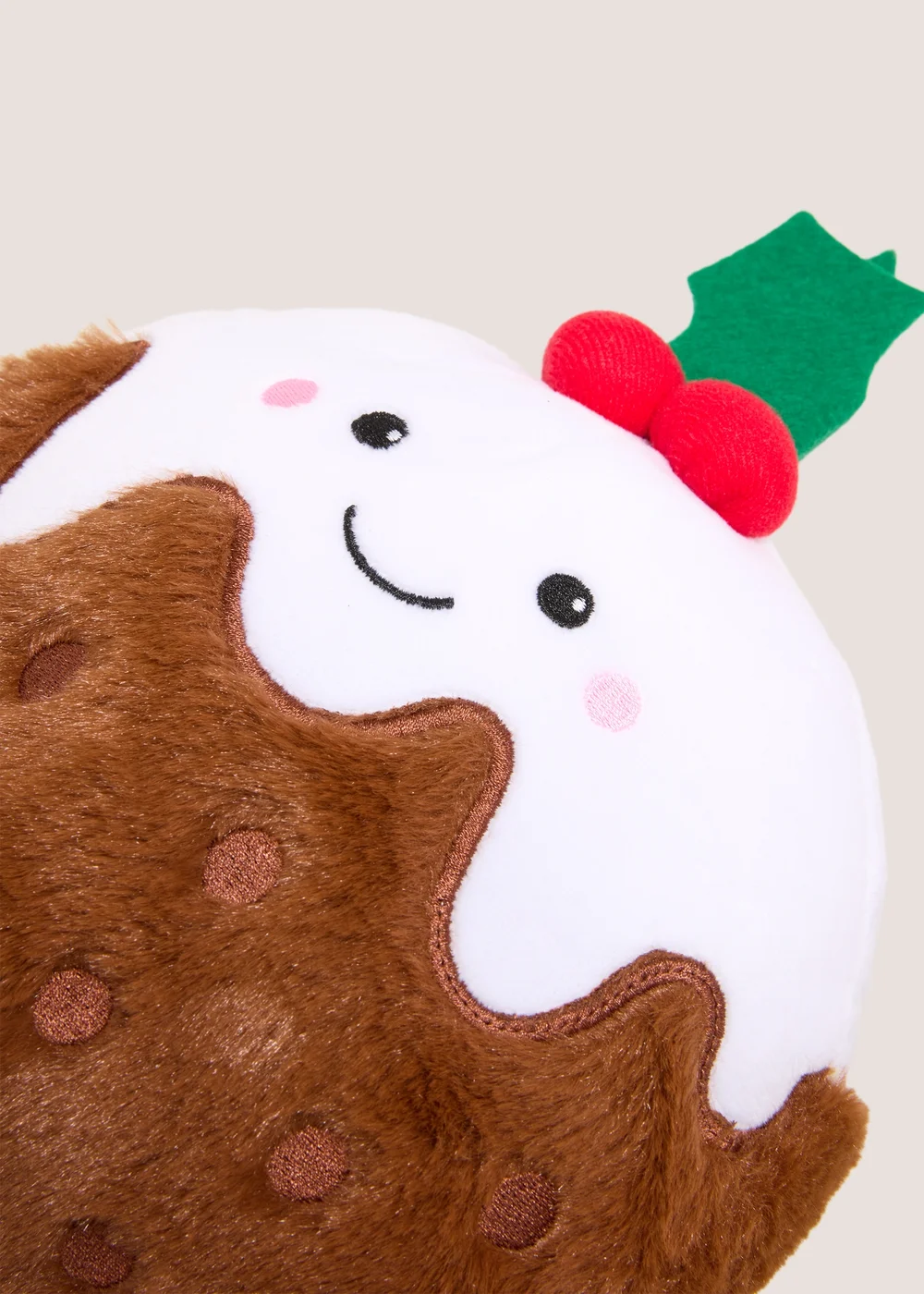 Christmas Pudding Hot Water Bottle Image 2