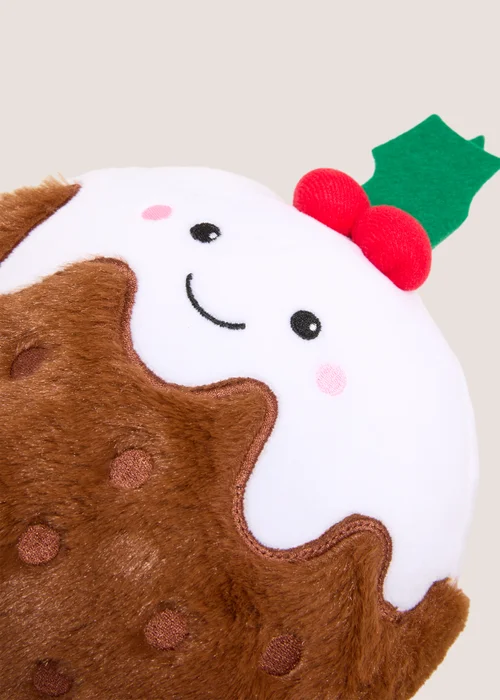 Christmas Pudding Hot Water Bottle Image 2
