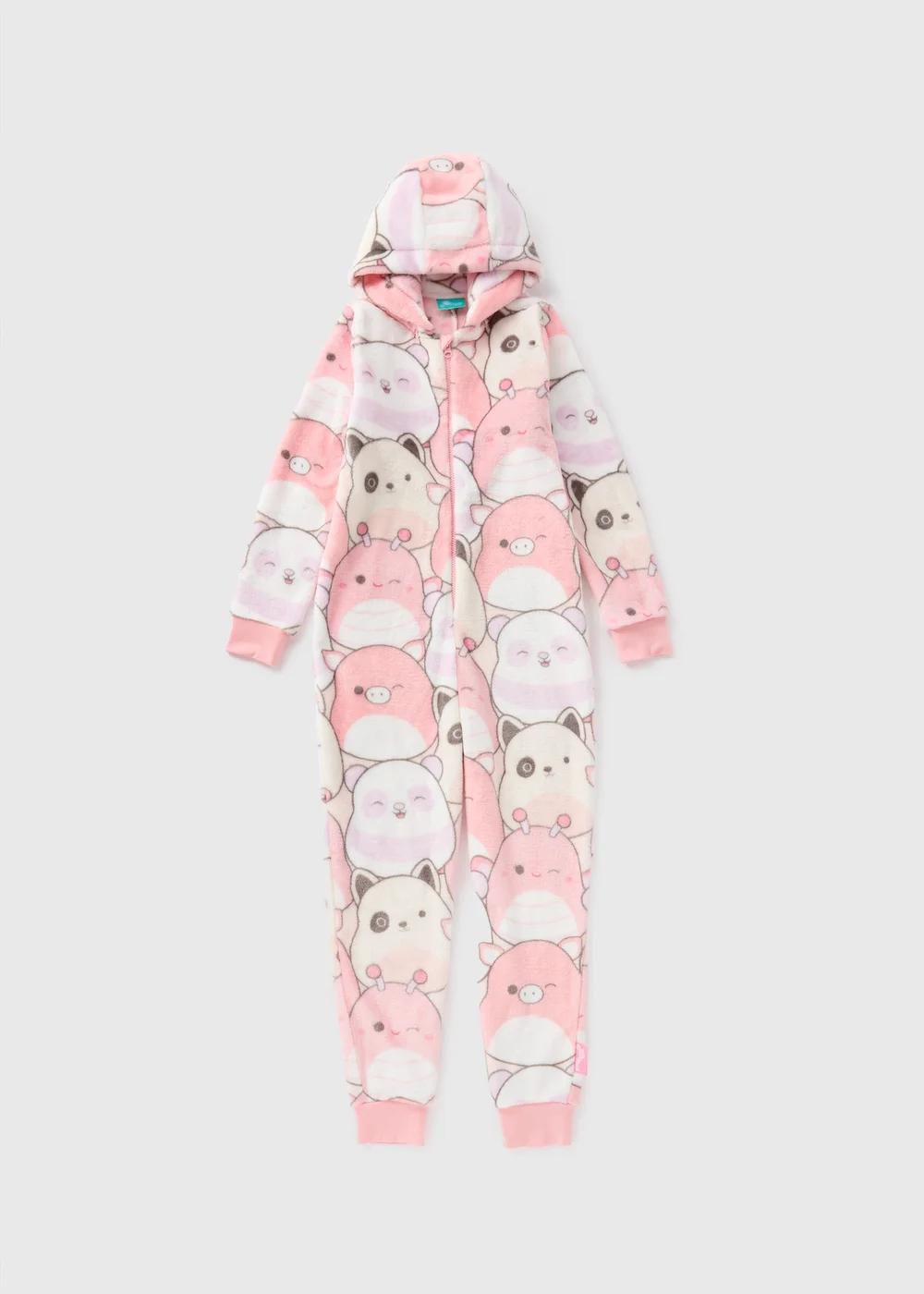 Squishmallow Kids Pink Onesie (5-13yrs) - Age 5 Years Image 1