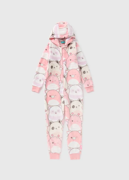 Squishmallow Kids Pink Onesie (5-13yrs) - Age 5 Years Image 1