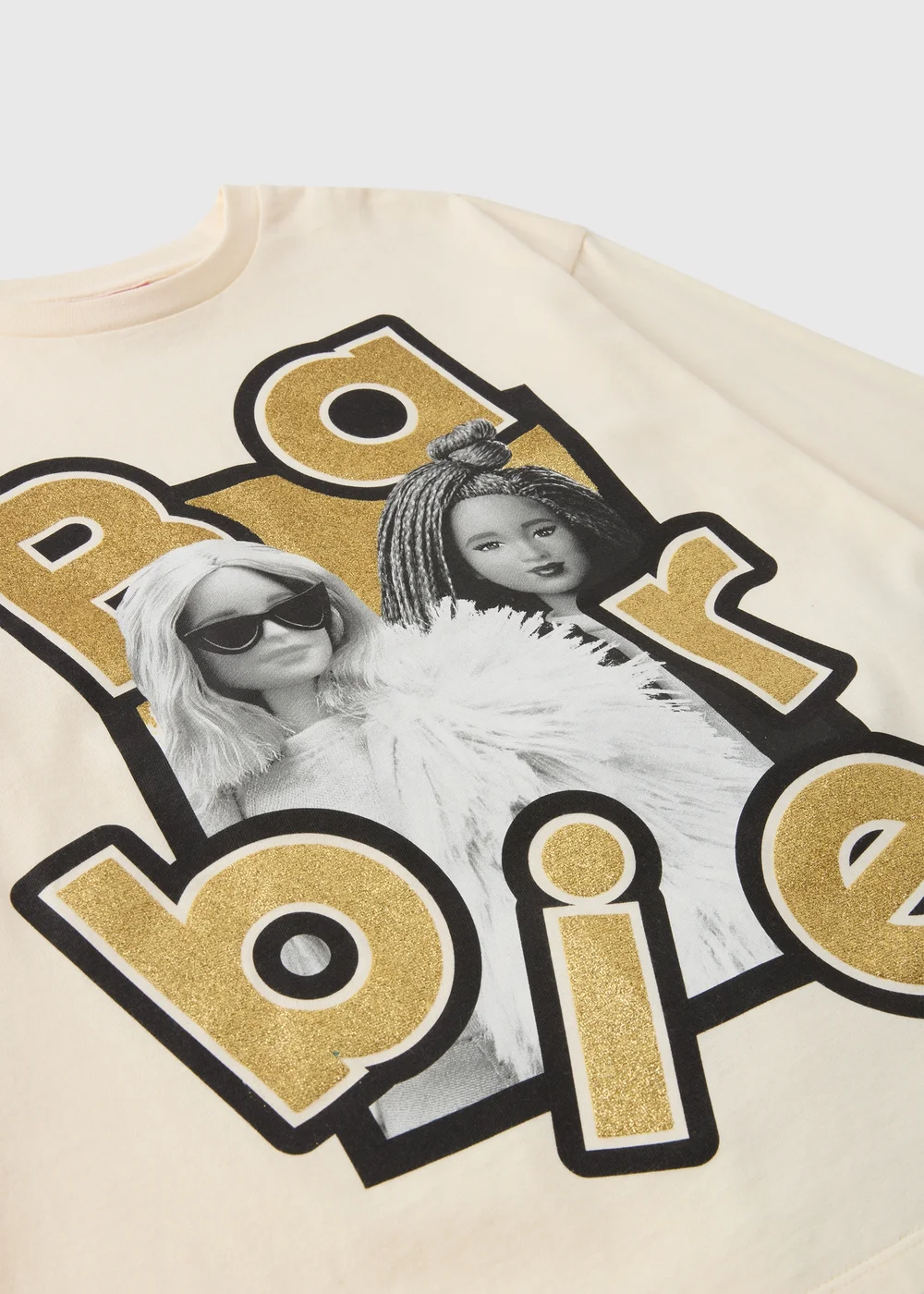 Barbie Girls Cream Pyjama Set (4-12yrs) - Age 10 Years Image 2