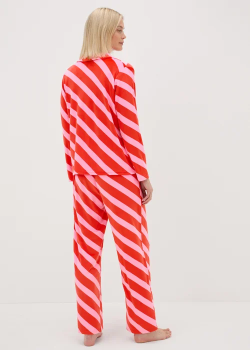 Red Candy Stripe Pyjama Set - Extra small Image 2