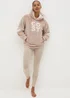Mink Cosy Fleece Loungewear Set - Extra small Image 1