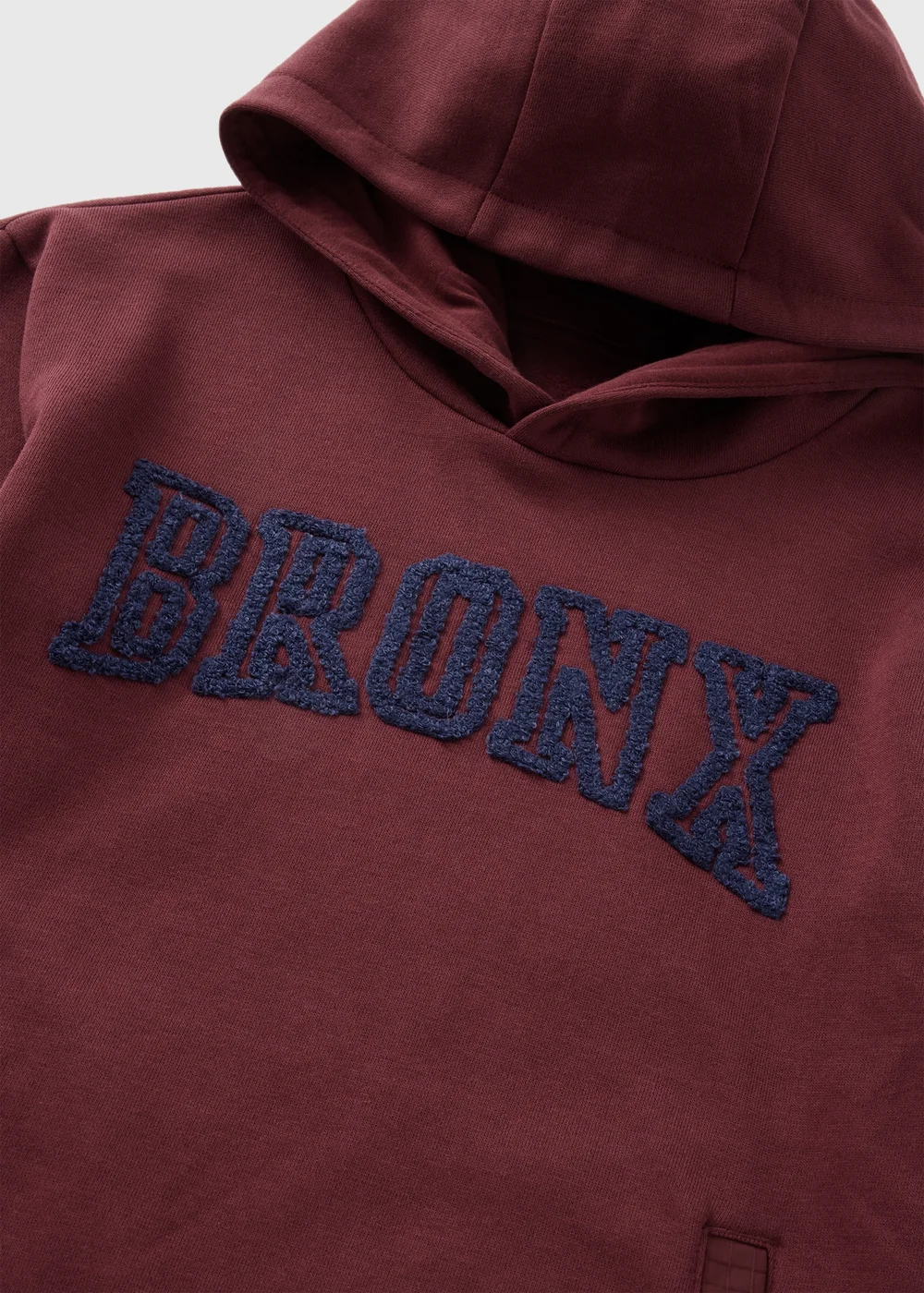 Boys Burgundy Bronx Varsity Hoodie (7-15yrs) - 7 Yrs Image 2