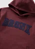 Boys Burgundy Bronx Varsity Hoodie (7-15yrs) - 7 Yrs Image 2
