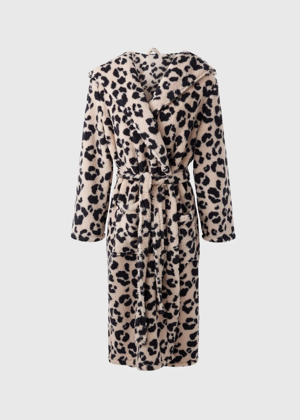 Cream Animal Print Dressing Gown - Extra small | Matalan Cream Animal Print Dressing Gown - Extra small | Matalan