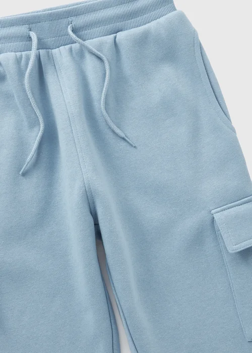 Boys Blue Cargo Jogging Bottoms (7-15yrs) - 8 Yrs Image 2