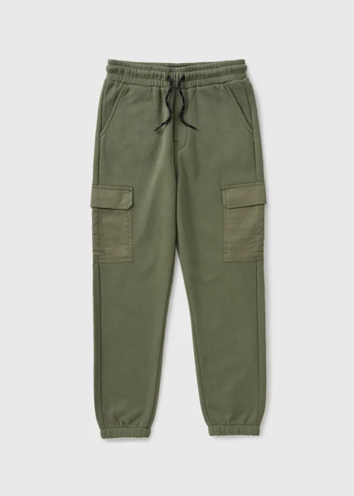 Boys Khaki Co Ord Jogging Bottoms (7-15yrs) - 8 Yrs Image 1