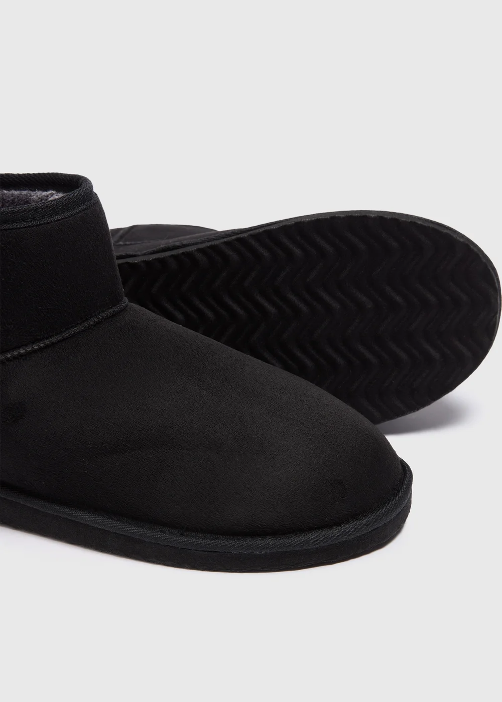 Black Faux Suede Boots - 7 Image 2