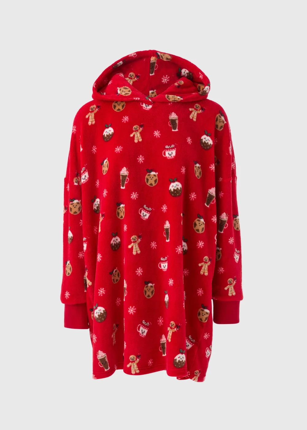 Red Christmas Gingerbread Snuggle Hoodie - Extra small Image 4