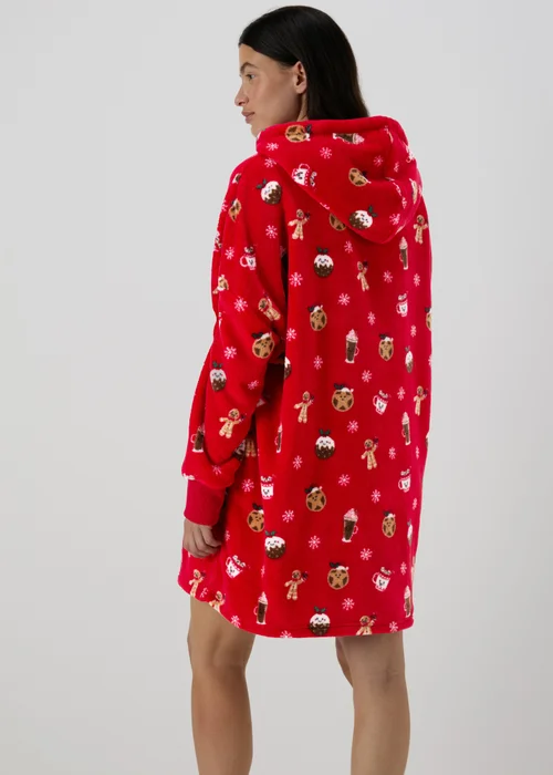 Red Christmas Gingerbread Snuggle Hoodie - Extra small Image 2