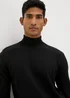 Black Roll Neck Jumper - S Image 3