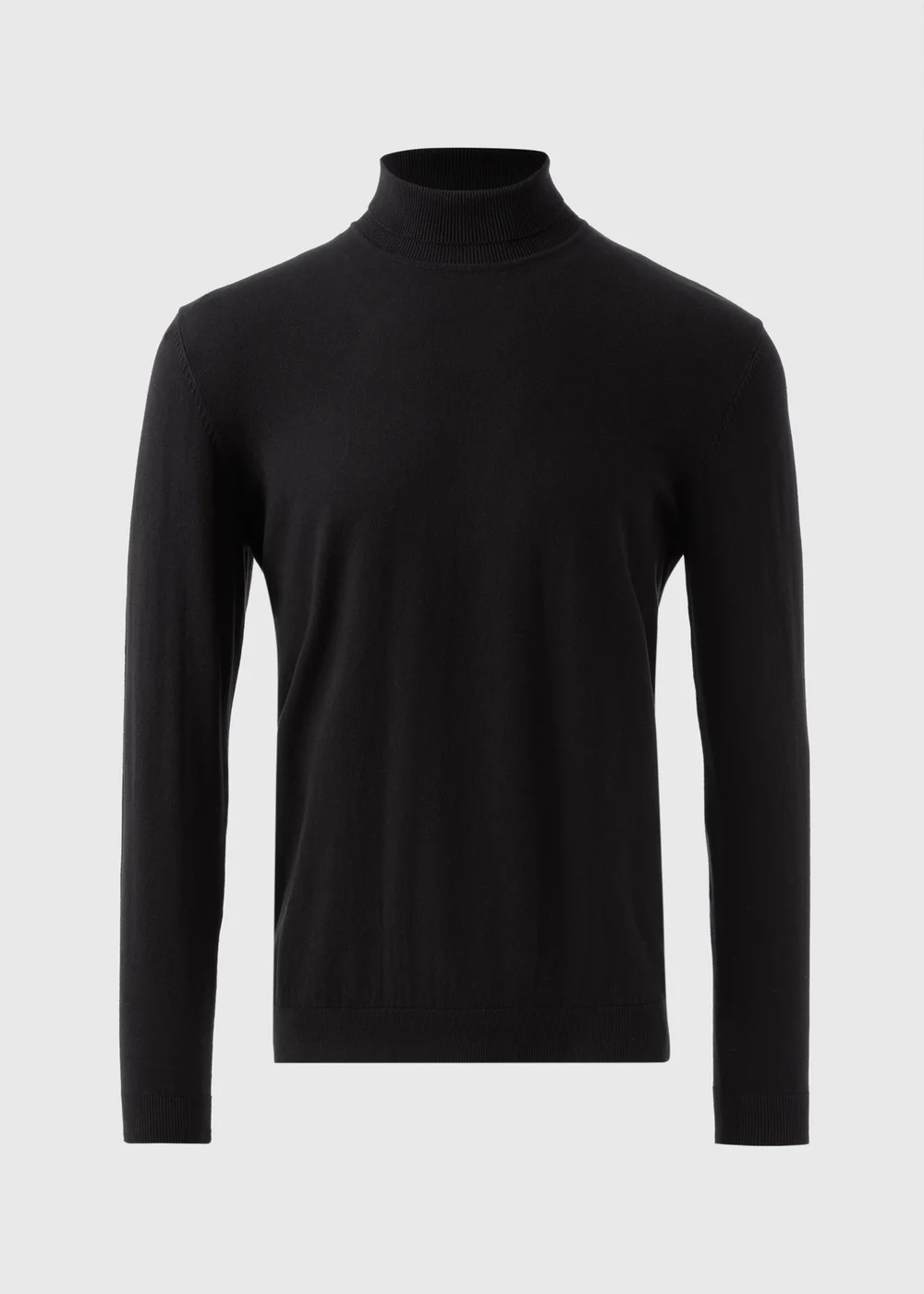Black Roll Neck Jumper - S Image 4