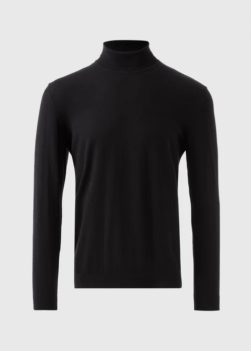 Black Roll Neck Jumper - S Image 4