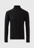 Black Roll Neck Jumper - S Image 4