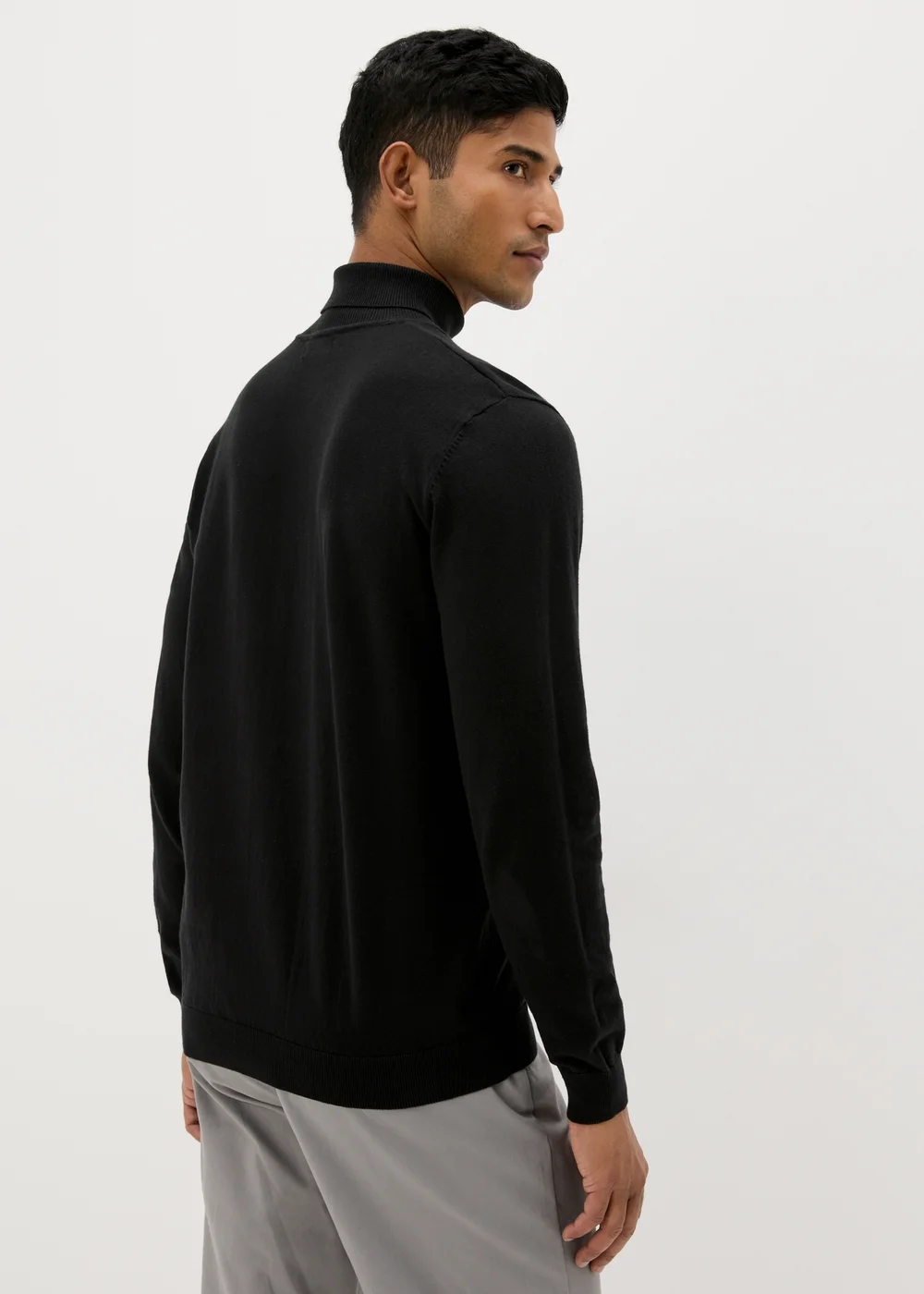 Black Roll Neck Jumper - S Image 2