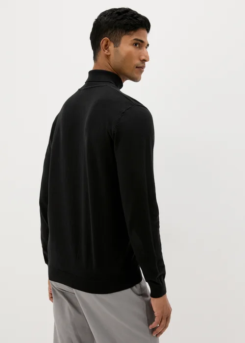 Black Roll Neck Jumper - S Image 2