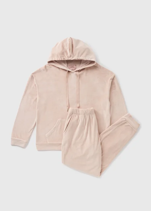 Mink Hooded Fleece Loungewear Set - Extra small Image 3